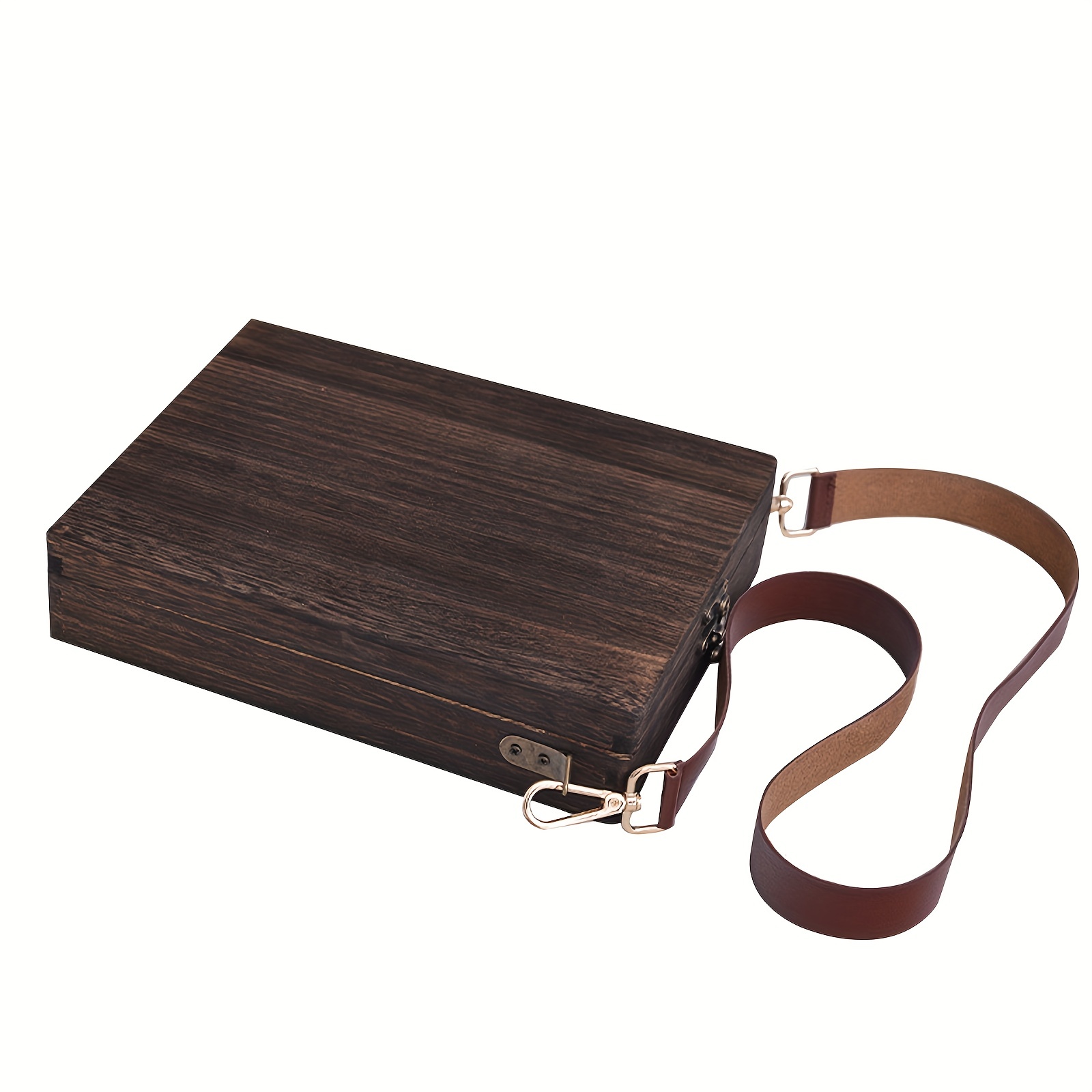 Wood Box,Multi-Function Artist Tool and Brush Storage Box,Retro