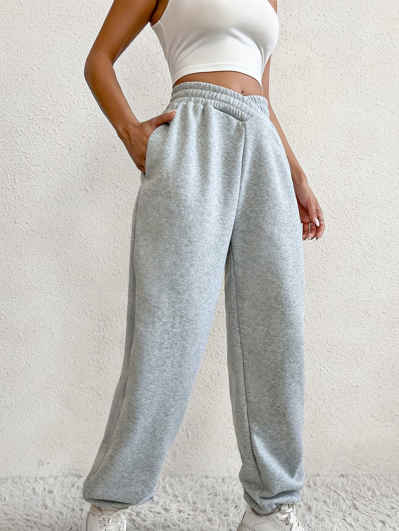 Womens light gray discount sweatpants