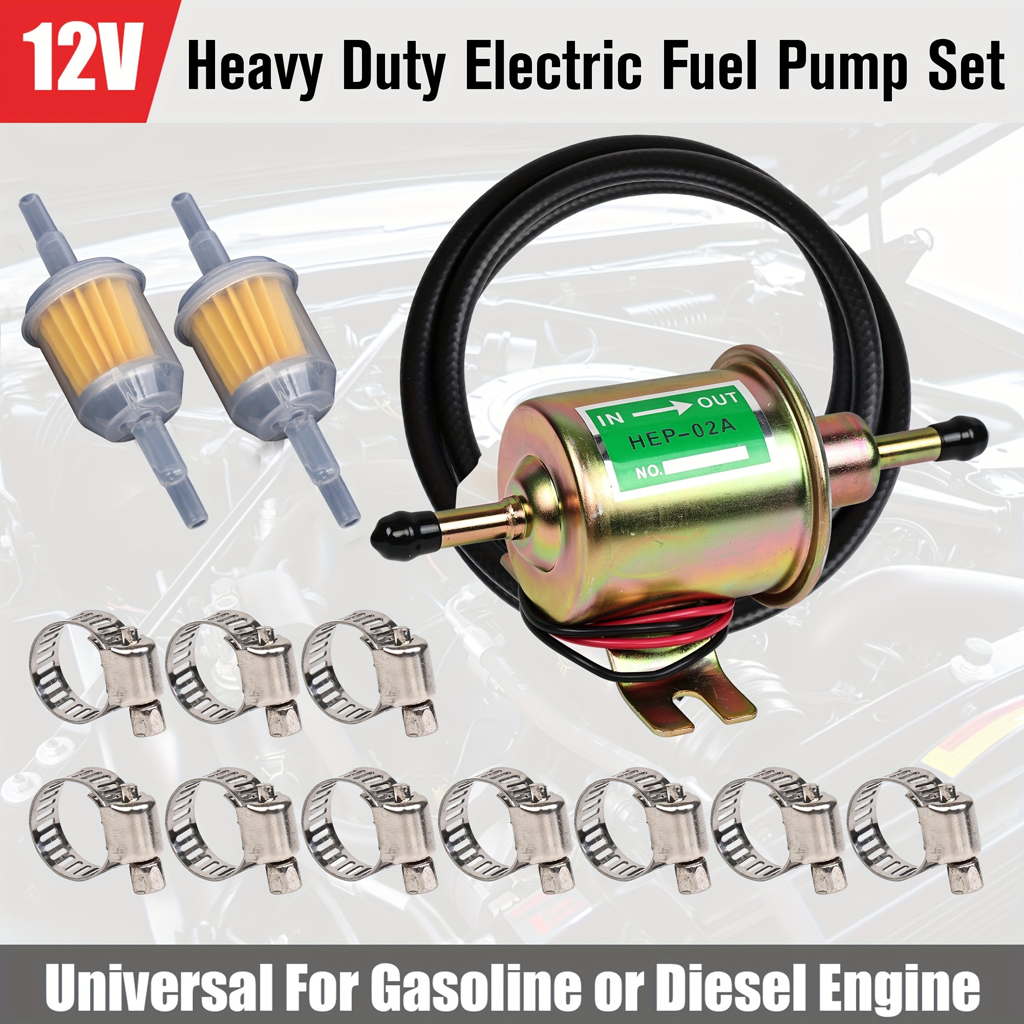 12V Diesel Heizung Pumpe Set Kraftstoffzufuhr Pumpe Für Diesel