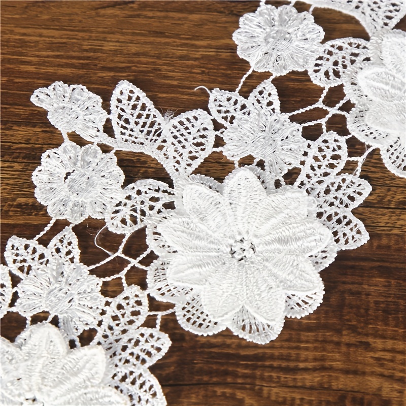 1 Yard Polyester Water Soluble Lace Lace Strip Size Double - Temu