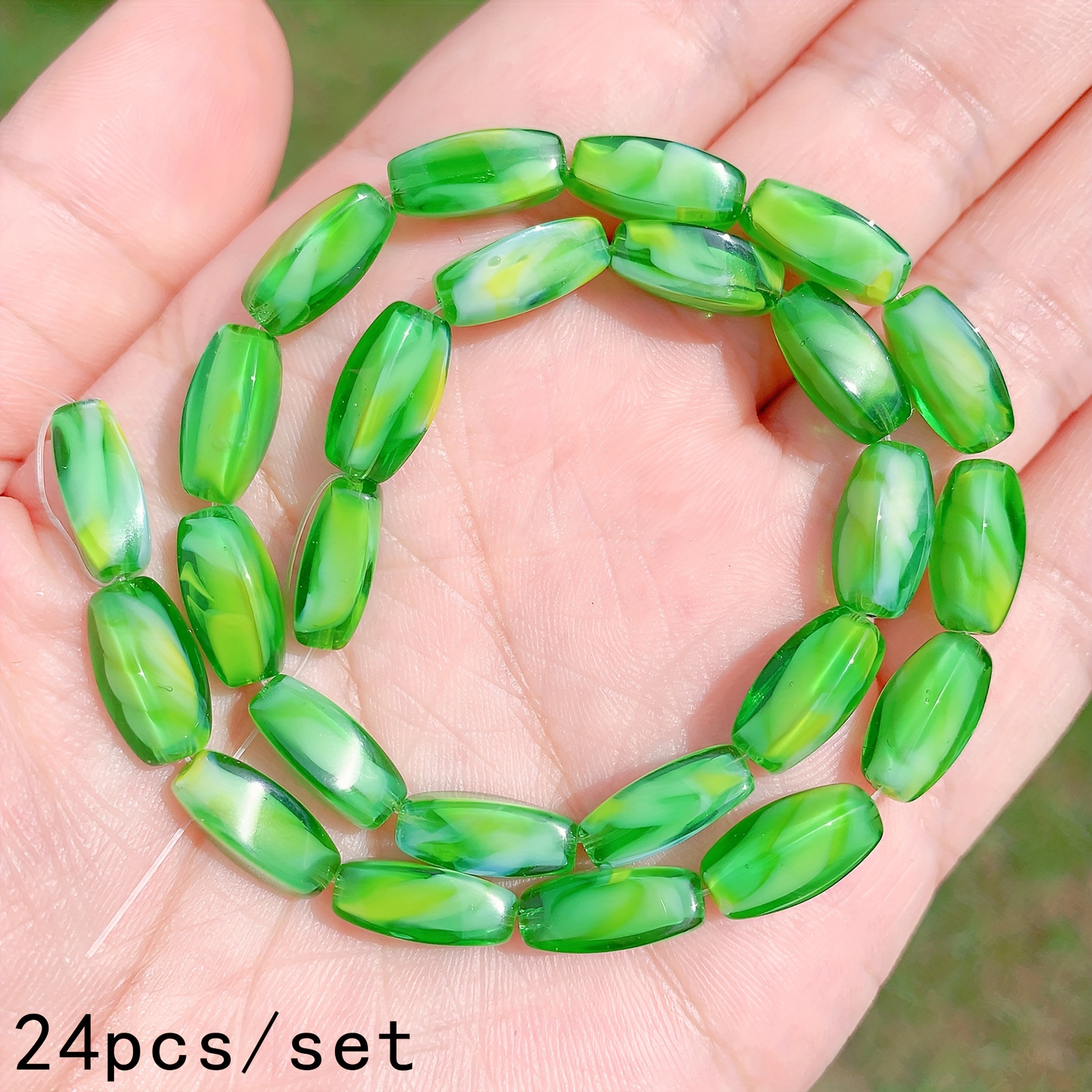 Lake Blue Crystal Glass Loose Spacer Beads For Jewelry - Temu