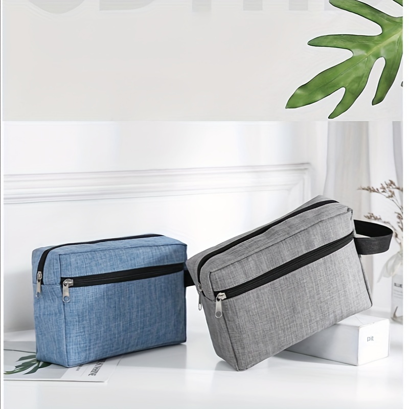 

Portable Fashion Travel Cosmetic Bag, Toiletry Bag, Casual Clutch Handbag For Men