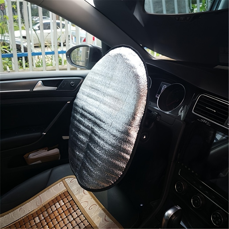 Car Steering Wheel Sun Shade Cover Double Thicken Aluminum Foil Anti Hot  Sunlight Refracting Cover