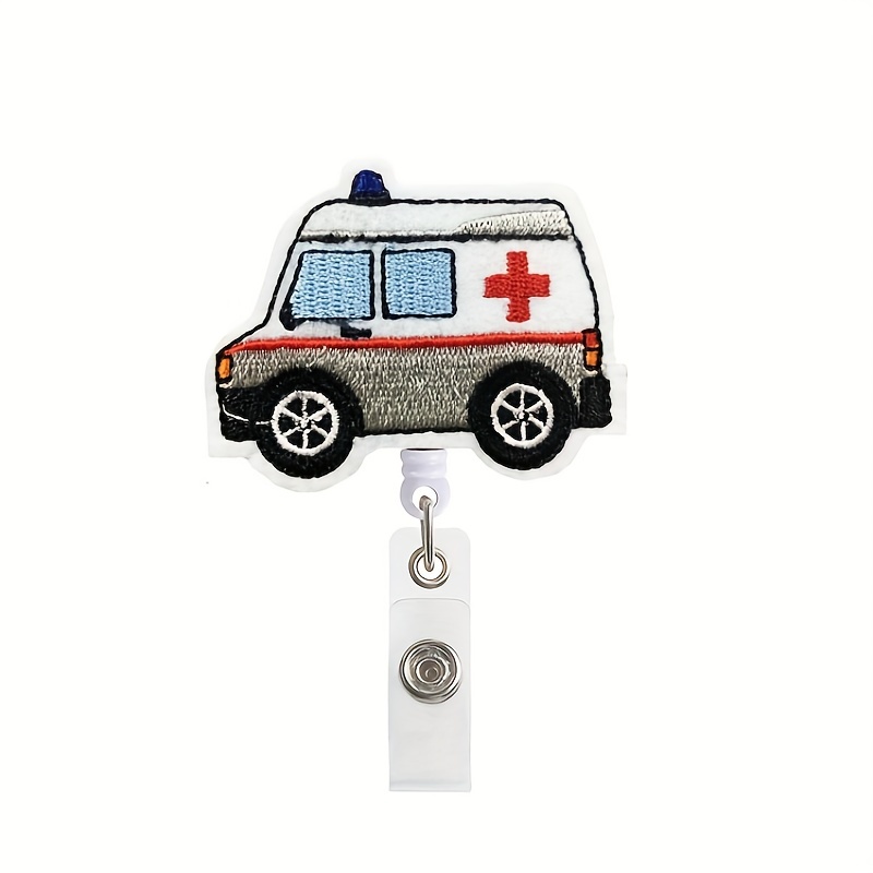 Retractable Embroidered Felt Fabric Badge Clip Perfect For - Temu