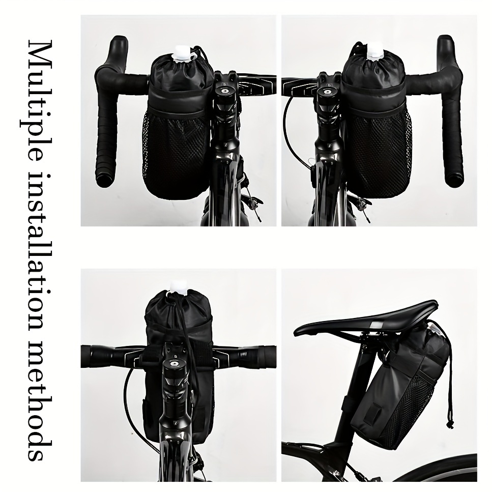 Thermos Insulated Bicycle Handlebar Cooler Bag - Black