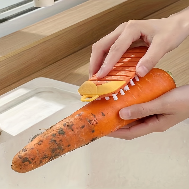 1 Piece Vegetable And Fruit Cleaning Brush Potato Radish Multifunctional Cleaning  Brush Kitchen Tool