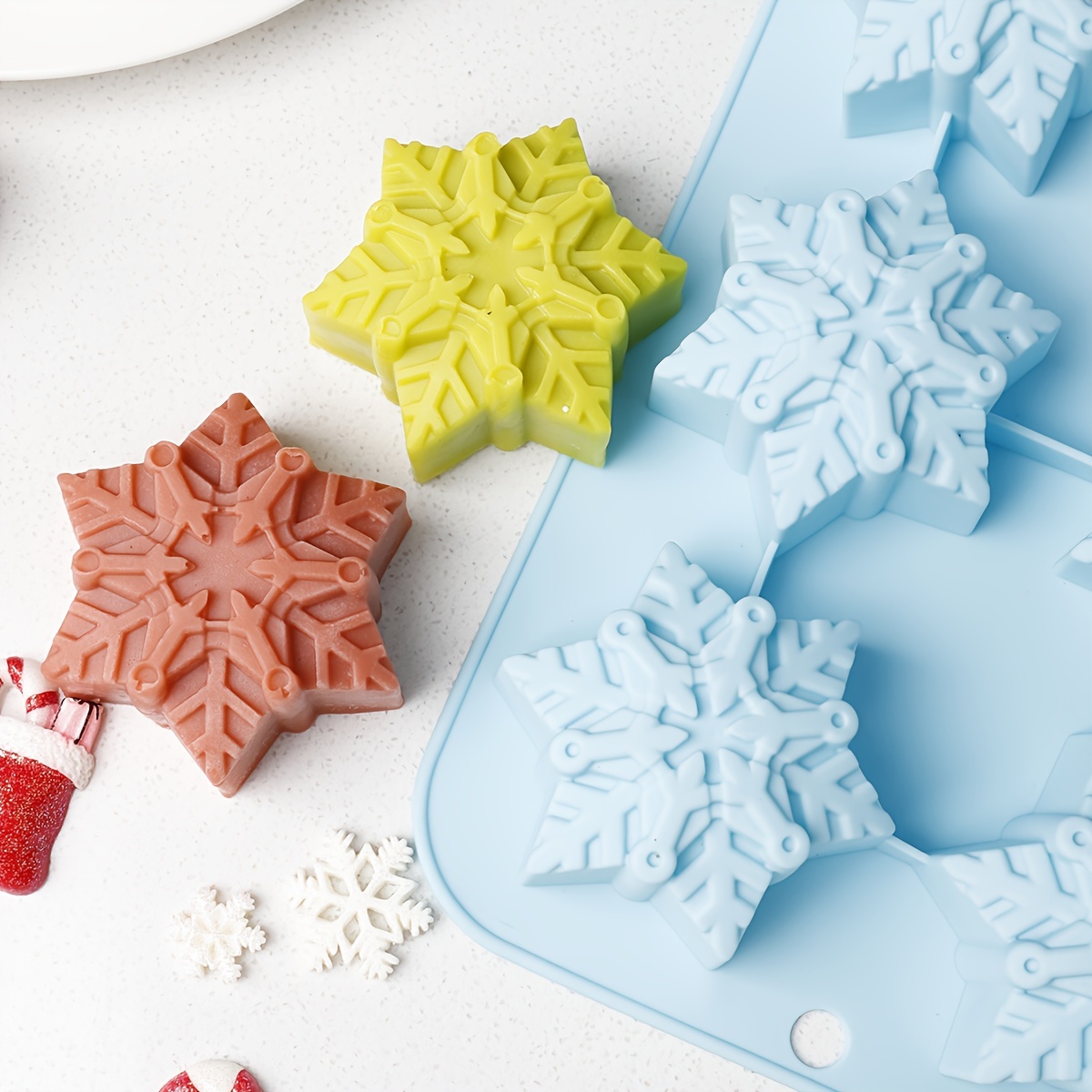 Snowflake Cake Mold, 3d Silicone Mold, Pudding Mold, Chocolate Mold, For  Diy Cake Decorating Tool, Baking Tools, Kitchen Accessories, Christmas  Decor - Temu