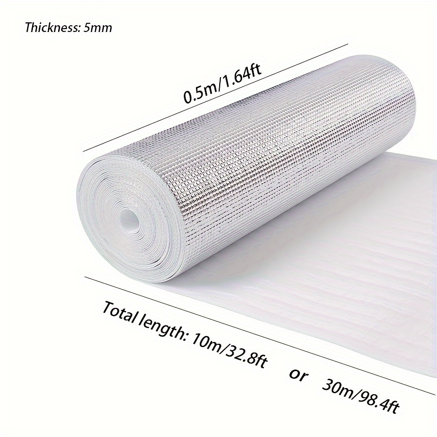 Super Large Aluminum Foil Insulation Roll Reflective Heat - Temu