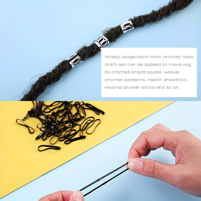 Include Latch Hook Crochet Needles Adjustable Knitting - Temu