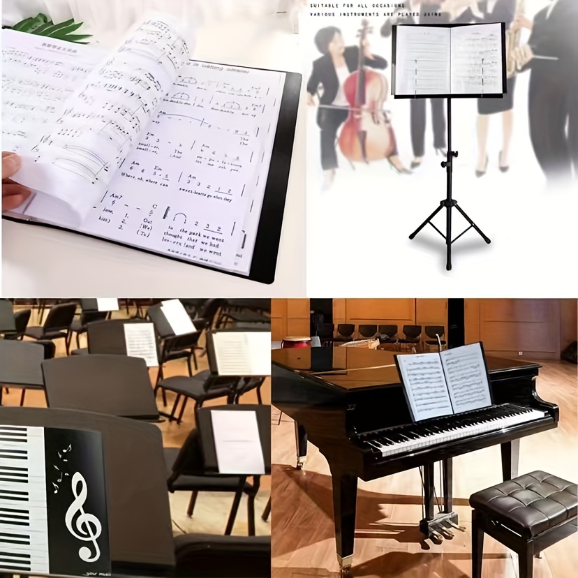 Acheter Organisateur de stockage Clip de musique dossier de partition de  musique Clip de musique de Piano pratique feuille de Piano feuilles de  papier