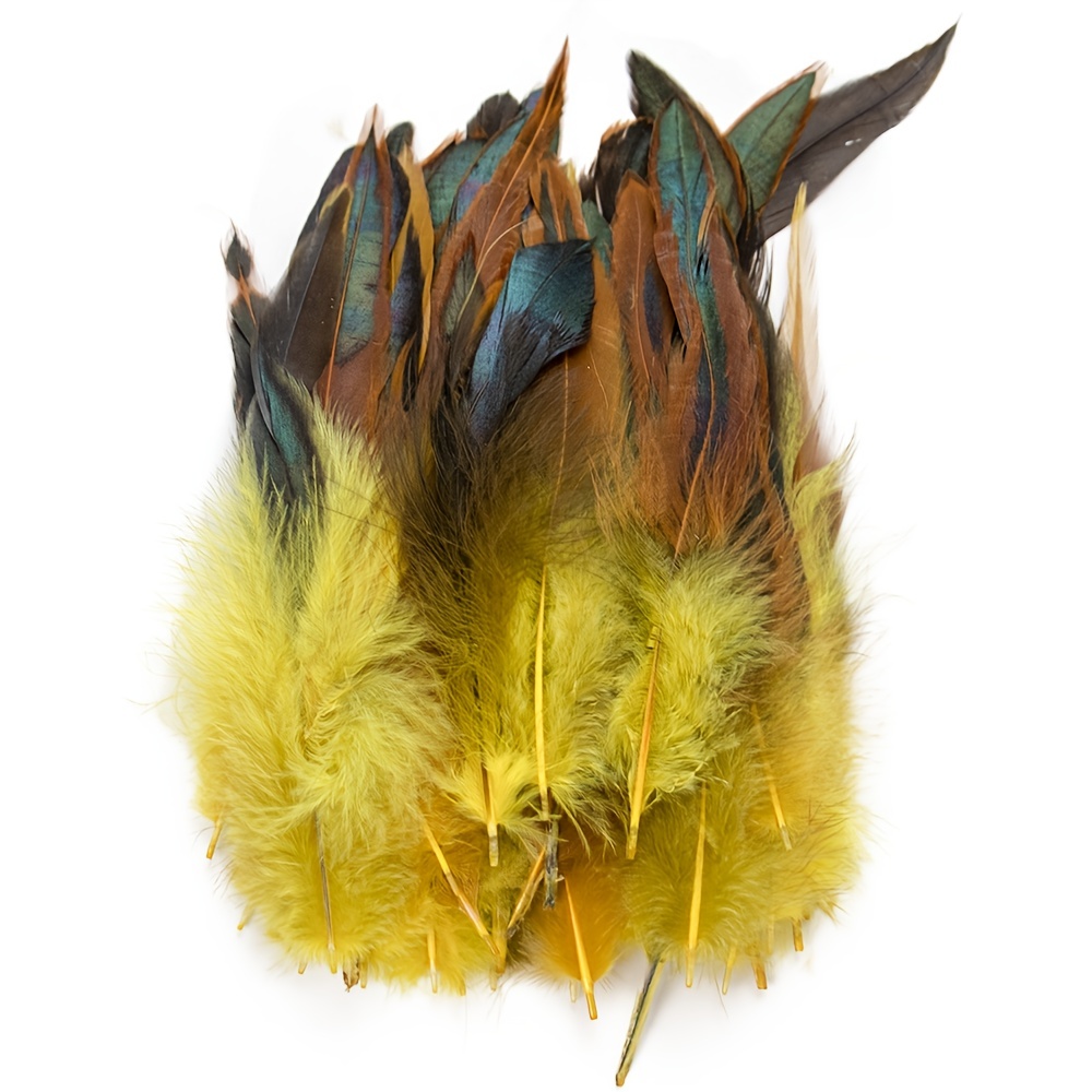 Jenior 20 unids/lote varias plumas rojas gallo, ganso, faisán, plumas para  manualidades, fabricación de joyas, plumas de avestruz de pavo real