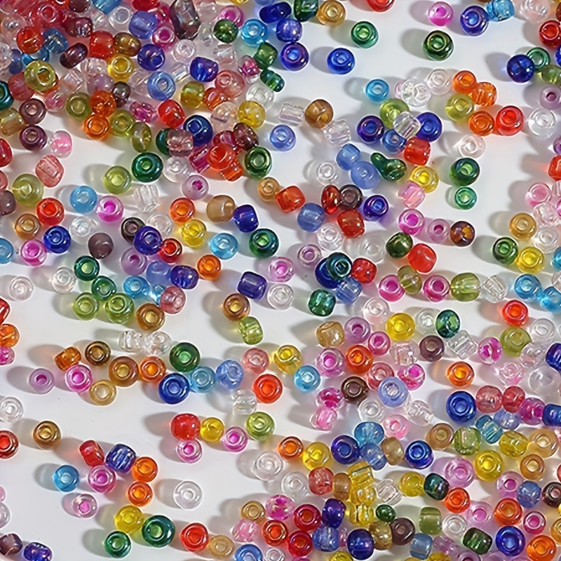 Glass Colorful Loose Beads Shiny Glass Seed - Temu