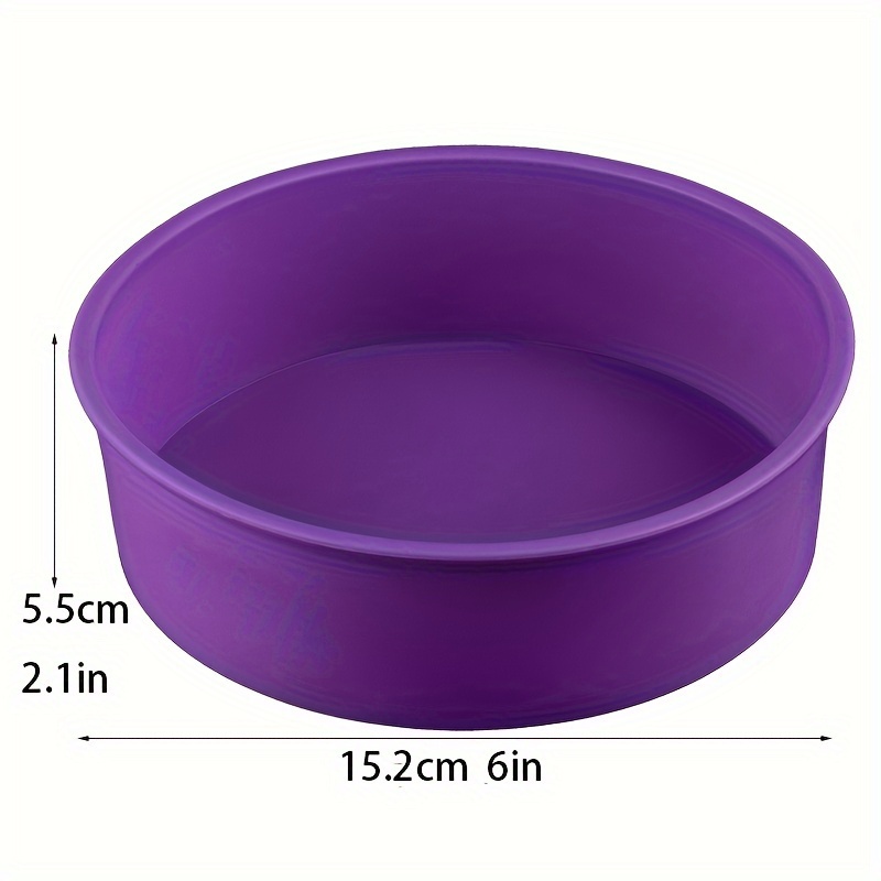 Round Cake Pans Silicone Molds For Baking Nonstick Quick - Temu