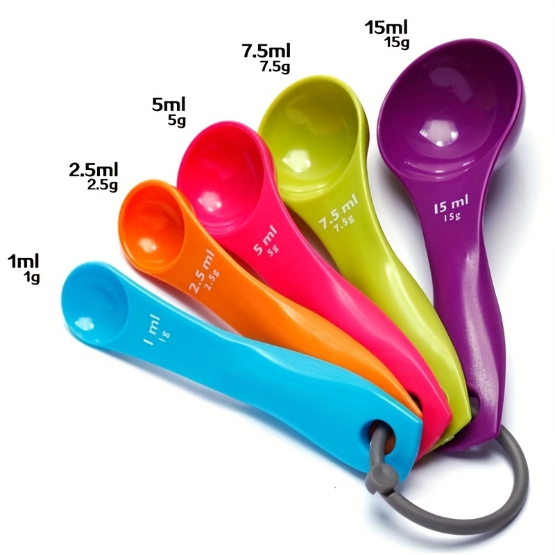 Kitchen Baking Tools, Measuring Spoons Set, Stackable Plastic Measuring  Spoons, Plastic Measuring Spoon, Small Tablespoon With Graduated For Dry  And Liquid Ingredient, Kitchen Utensils, Apartment Essentials, Kitchen  Gadgets, Cheap Item - Temu