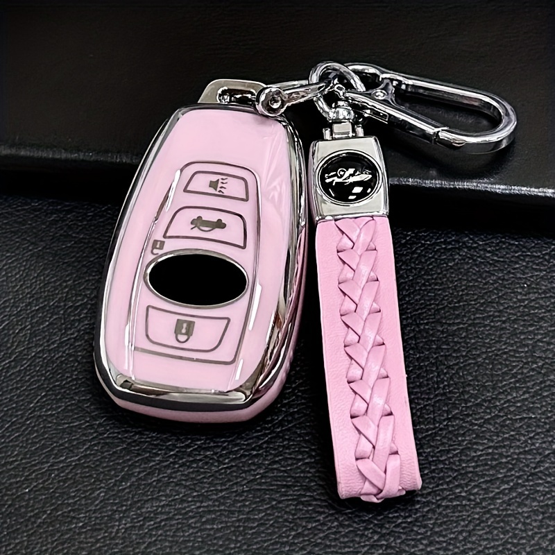 Leather Key Fob Cover for Subaru 2