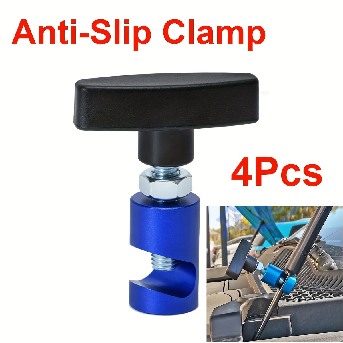 Car Hood Holder: Anti slip Clamp Gas Strut Safety Fixing - Temu Australia