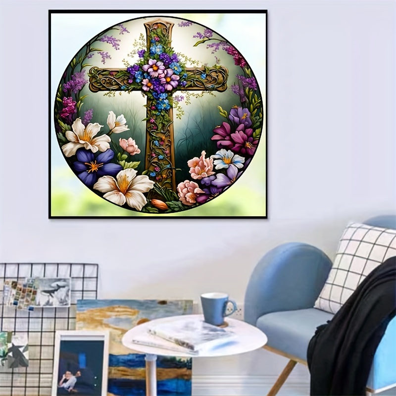 Religious Diamond Painting Kits 5d Art Embroidery Cross - Temu
