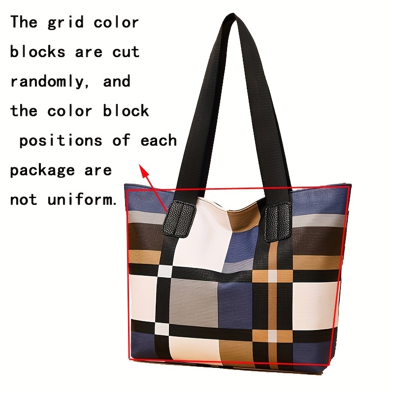 Checkered Handbag - Temu