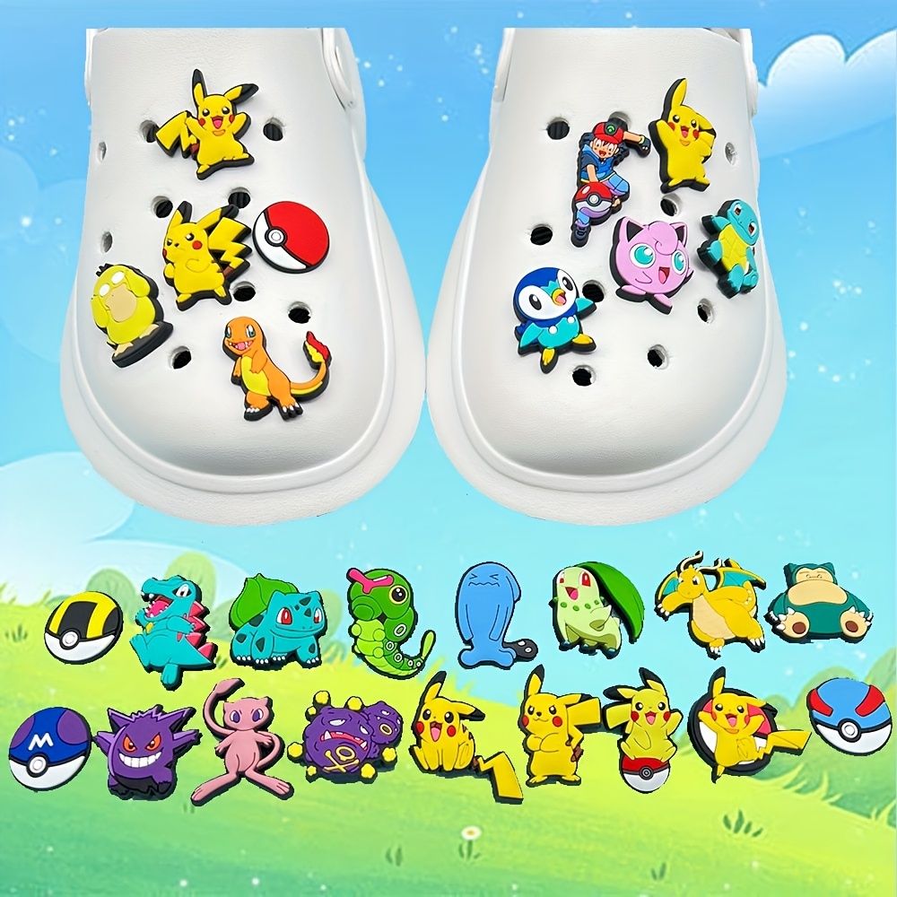50PCS Kawaii Croc Charms Cute Cartoon Croc Charms Funny Random for Anime  Decoration Shoe Charms for Kids
