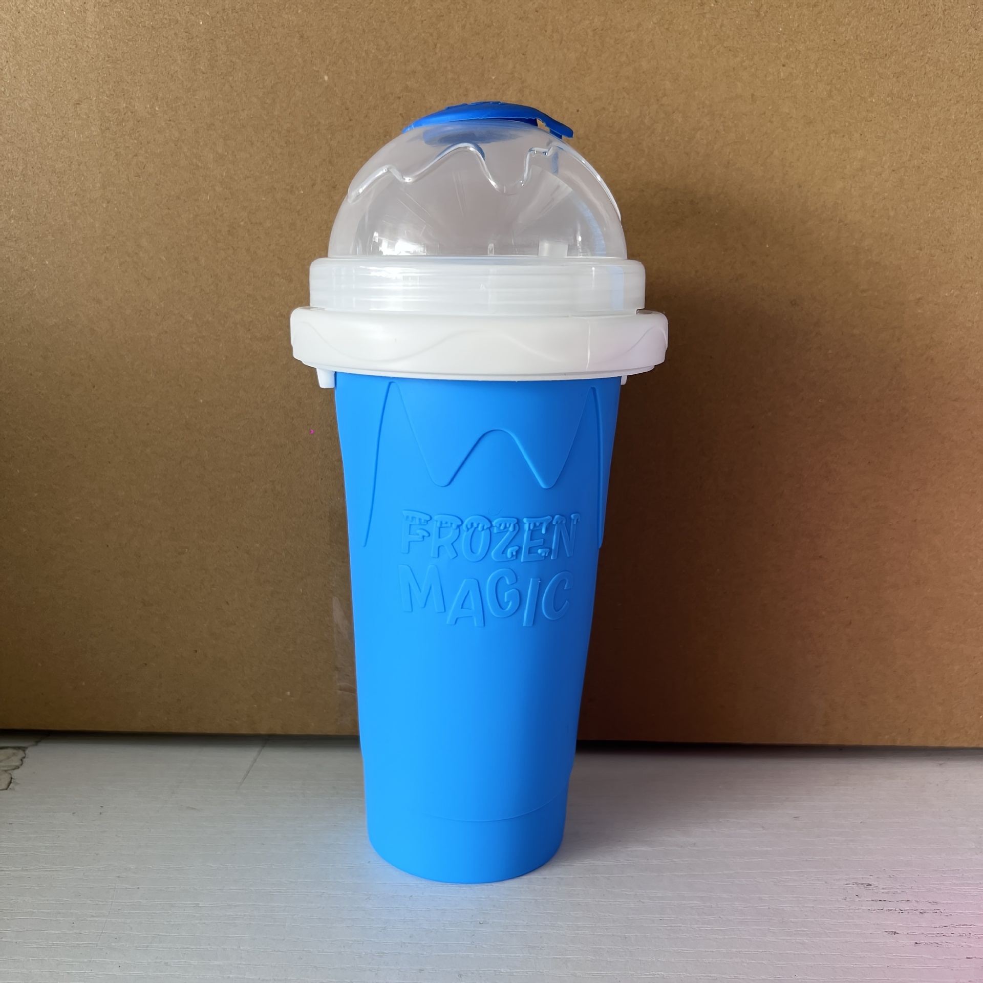 1pc Smoothie Cup With Lid & Straw, Fasting Cooling Milkshake Making Bottle