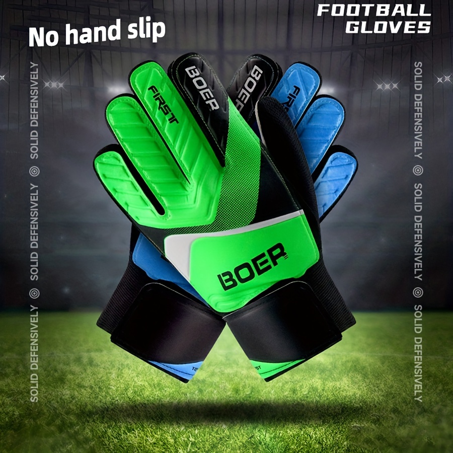  ZJDU Guantes de fútbol para niños, guantes de portero de fútbol  para niños de 5 a 16 años, guantes de portero suaves para niños (color  verde, talla: 5) : Deportes y
