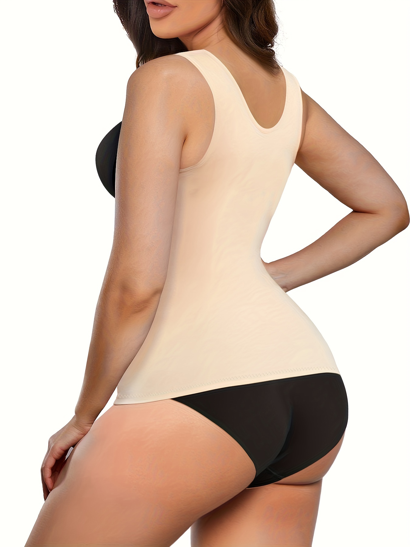 Camisola Bodysuit para Mulheres Controle Tummy Emagrecimento