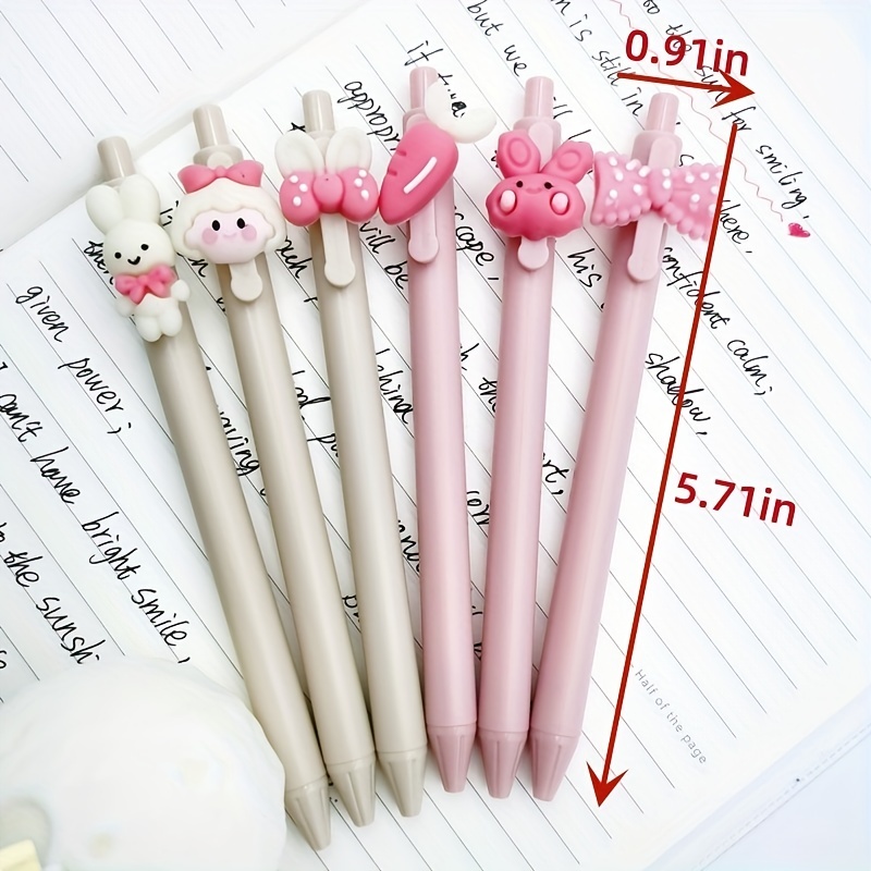 Cute Rabbit Girls Retractable Ballpoint Pen For Girls - Temu