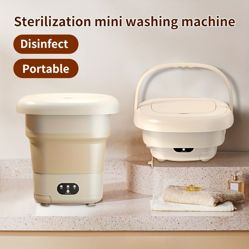 1pc Mini Portable Washing Machine With Suction Cup Design