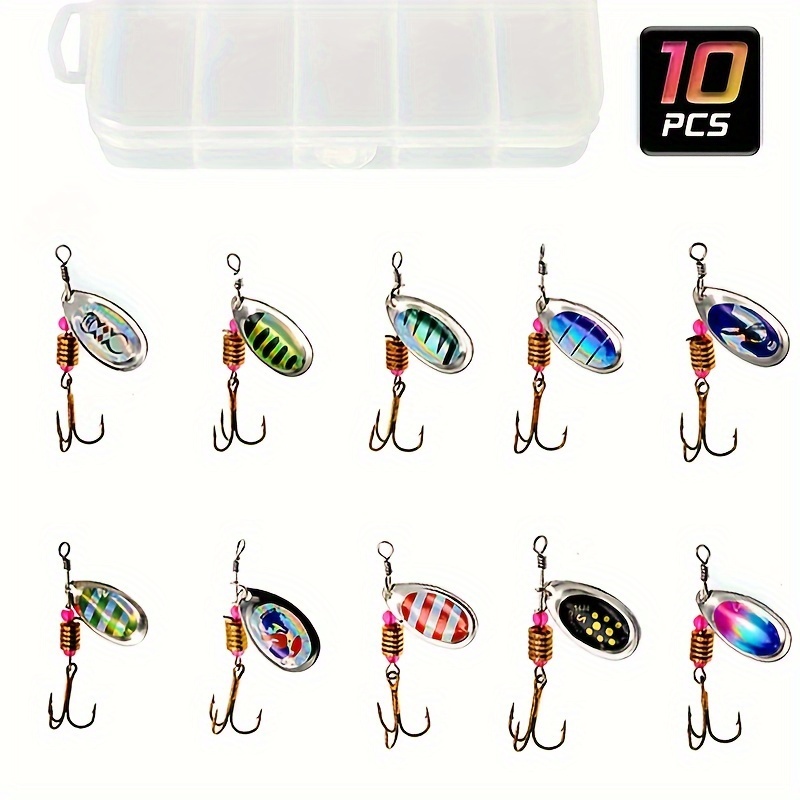 Lot Metal Spoon Spinner Lure Spoonbait Crankbaits - Temu