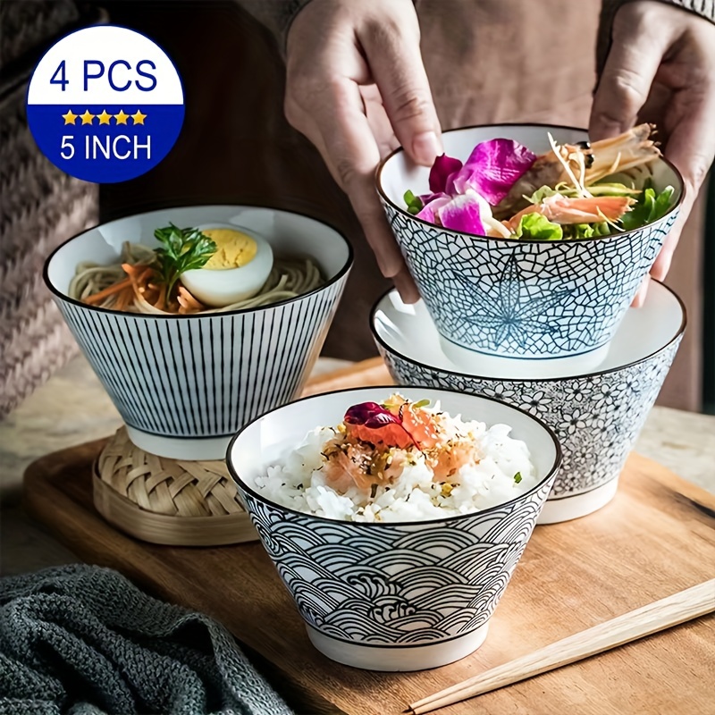 Microwave Ramen Bowl Set Noodle Bowls With Lid And Spoon - Temu