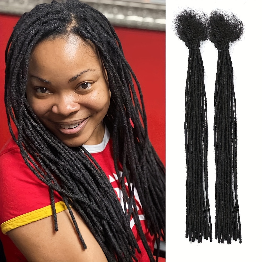 Handmade 100% Human Hair Natural Black Mirco Loc Extensions