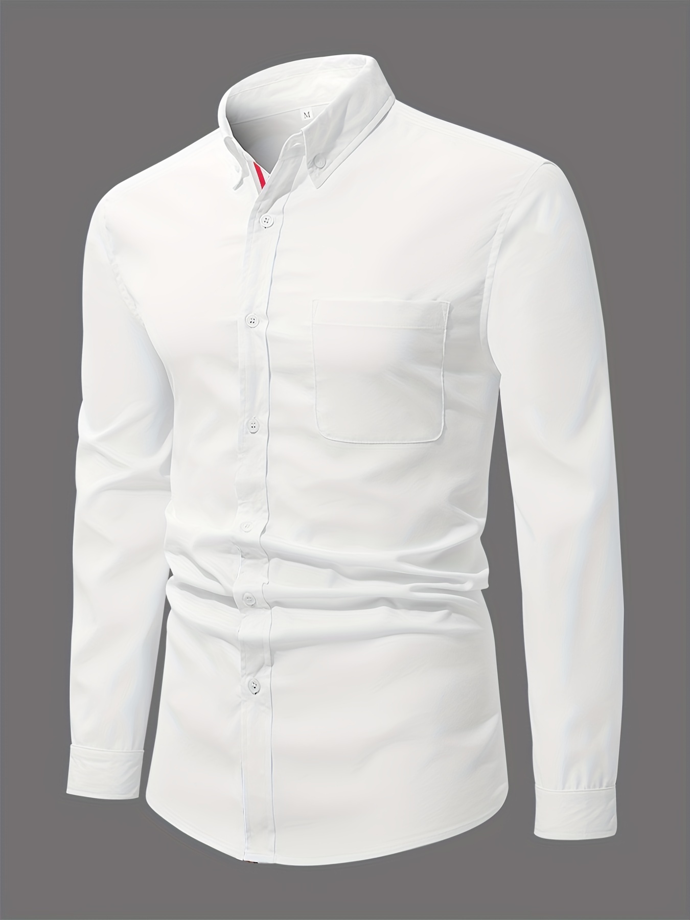 Men's Outfits Casual Lapel Button Long Sleeve Shirt - Temu