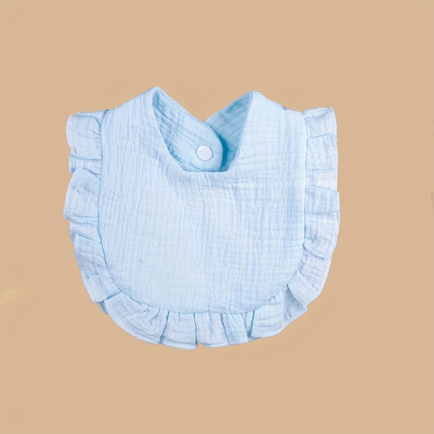 Baby Soft Towel with Lace Edge Muslin Bib