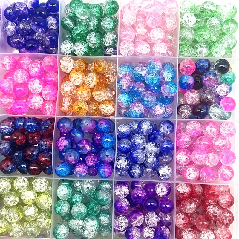 Diy Beading Material Seven Color Mixed Beads Large Hole - Temu