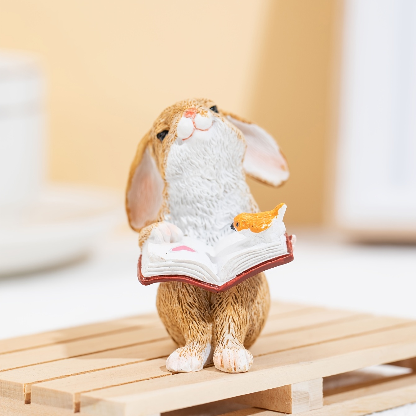 bunny reading a book