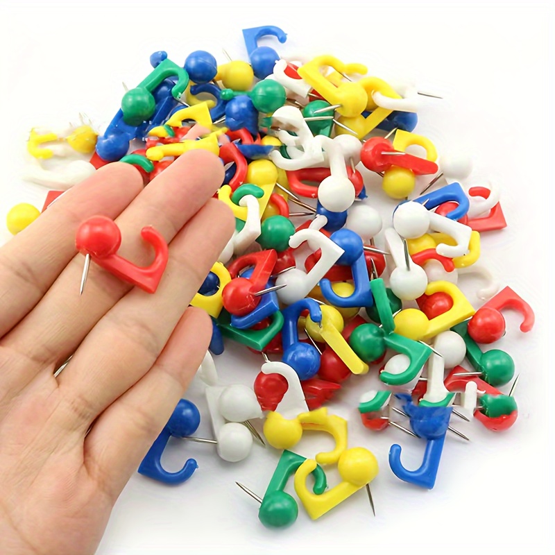 Push Pin Hooks clear Thumb Tacks Plastic Heads Pin Tacks - Temu
