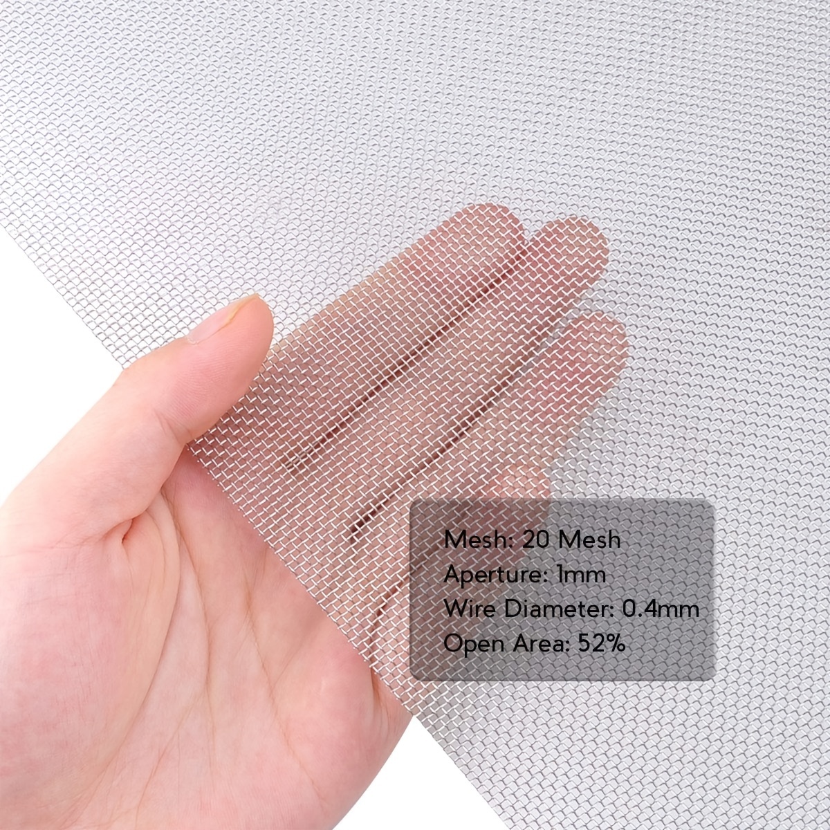 Stainless Steel Woven Wire Mesh Never Rust, Air Vent Mesh, Hard And Heat  Resisting Screen Mesh, Hole 20 Mesh, Easy To Cut - Temu Qatar