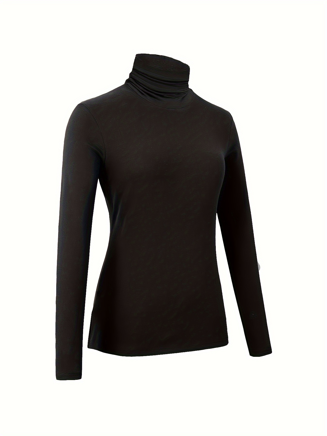 Mock Neck Thermal Underwear Soft Comfortable Long Sleeve - Temu