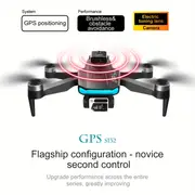 s132 foldable 5g brushless gps drone with hd electric camera optical flow positioning infrared obstacle avoidance gesture control gravity sensor includes carrying case perfect halloween christmas birthday gift quadcopter uav details 4