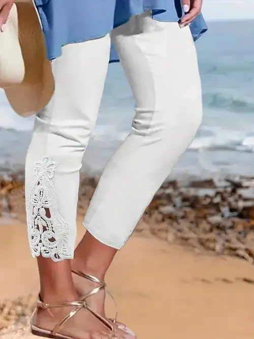 Women White Pants - Temu