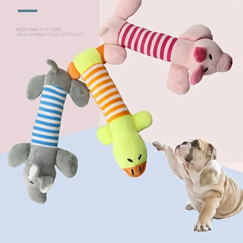 Interactive Plush Squeaky Toy For Dogs