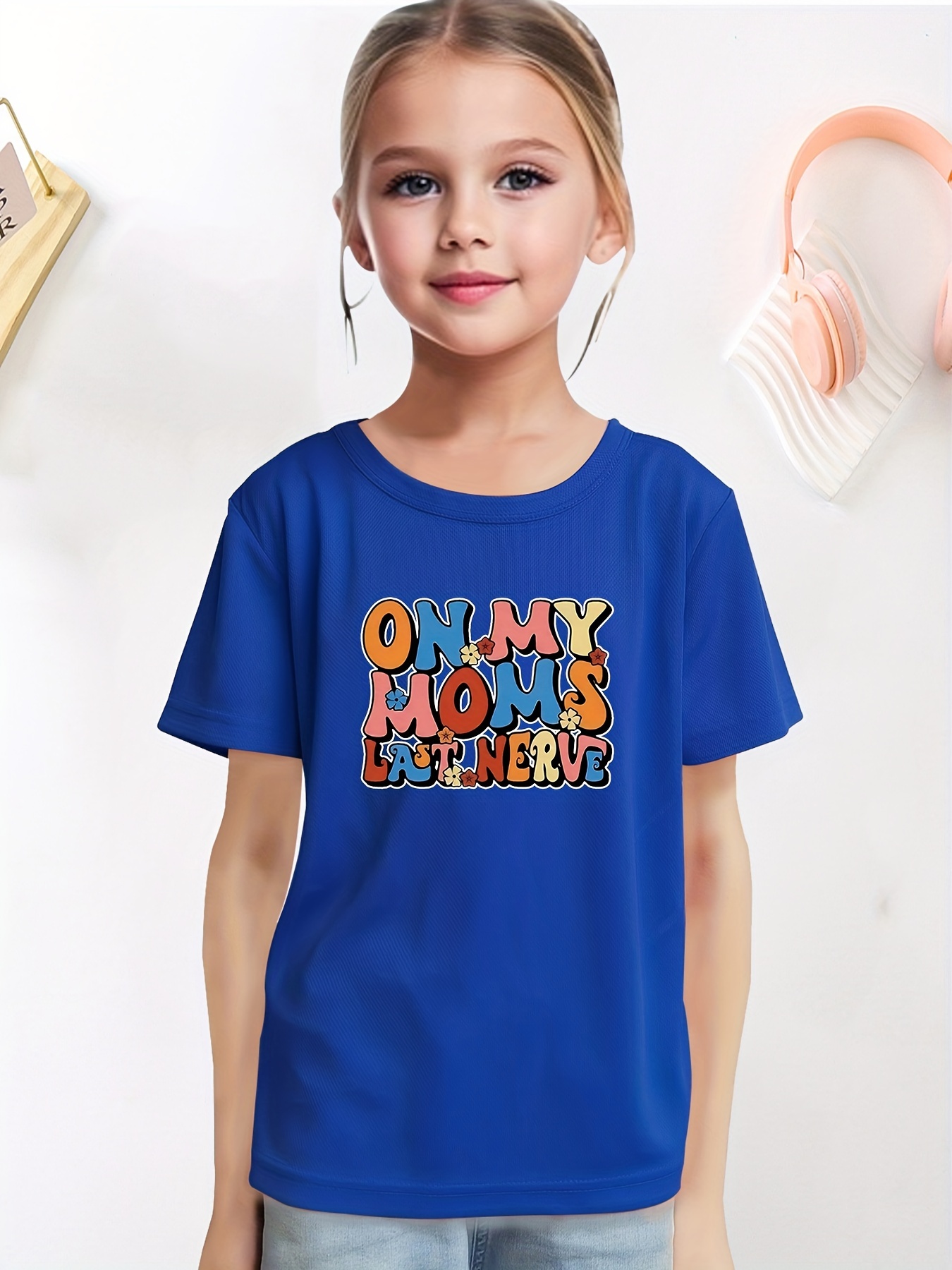 Camiseta de niña Casual azul