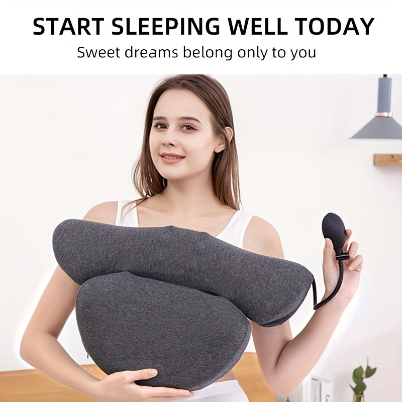 1 Cervical Neck Pillow For Sleeping Inflatable And Height - Temu