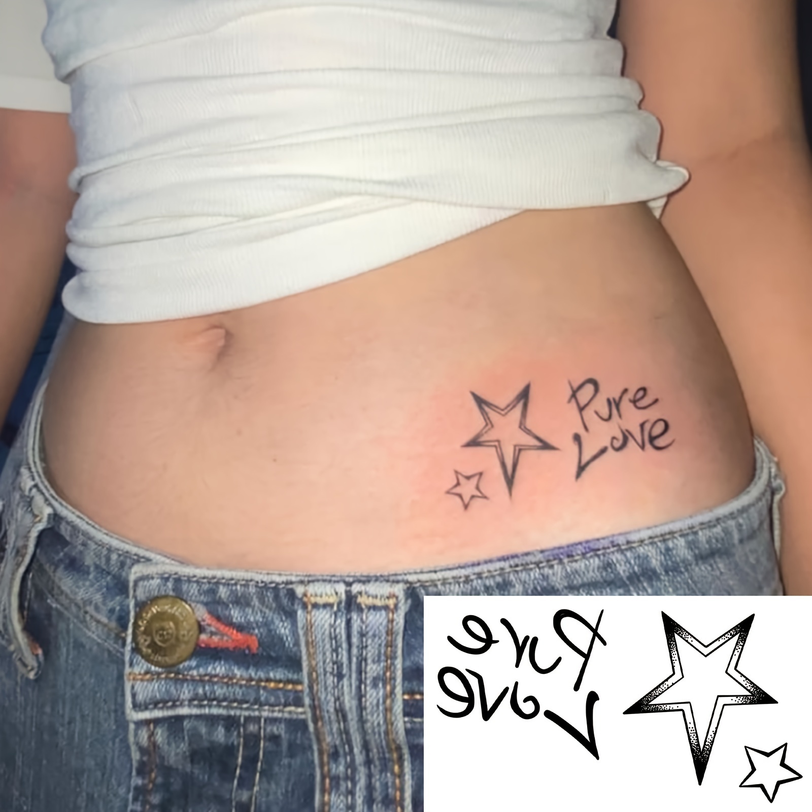 Sterne Temporäre Tattoos - Kostenlose Rückgabe Innerhalb Von 90