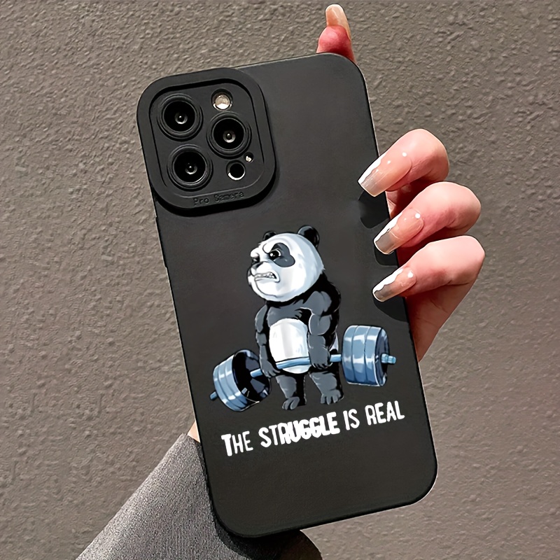 Weight lifting Bear Phone Case Iphone 14 13 12 11 X 7 Series Temu