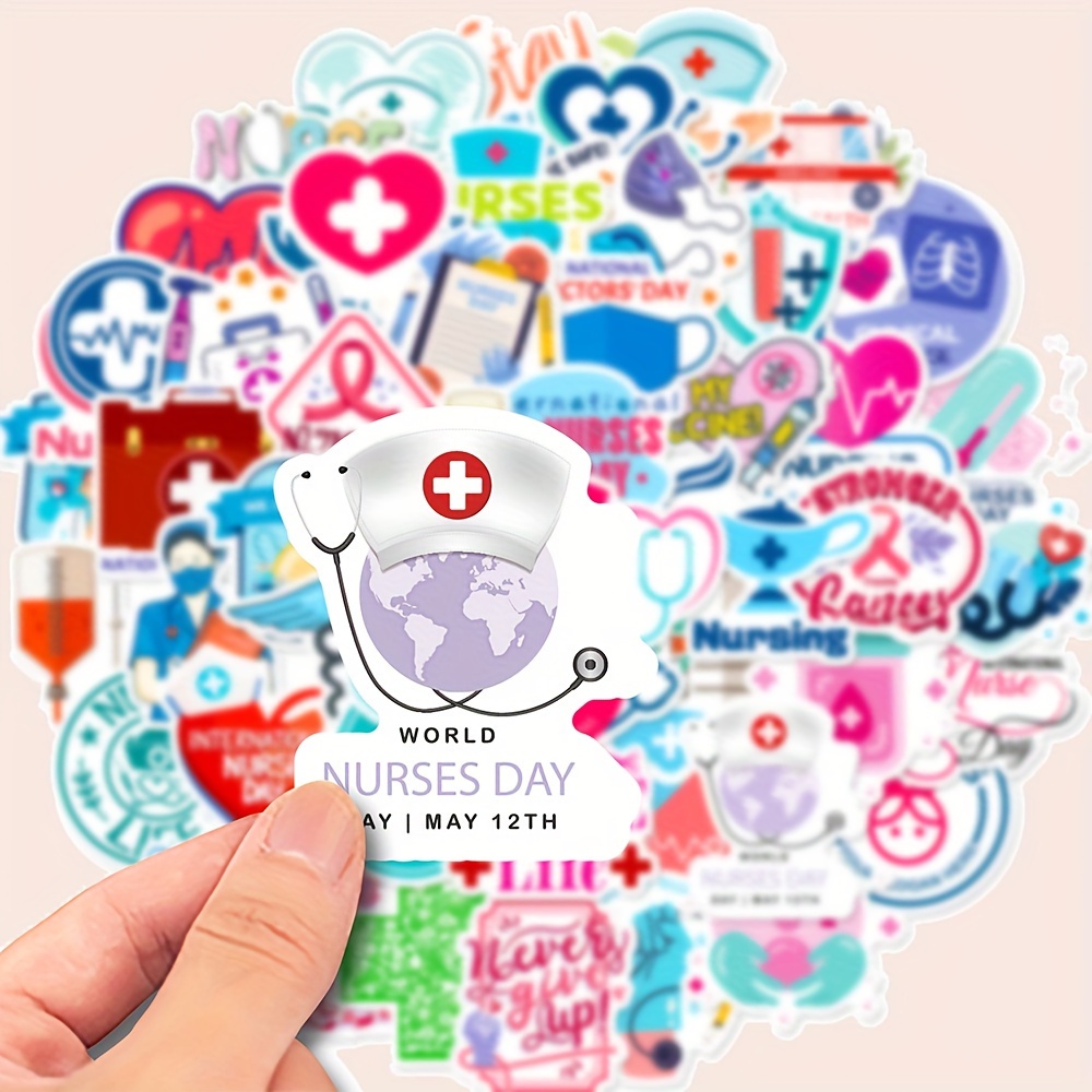 Cartoon Nurse Stickers Nursing Stickers Gifts Nurse - Temu