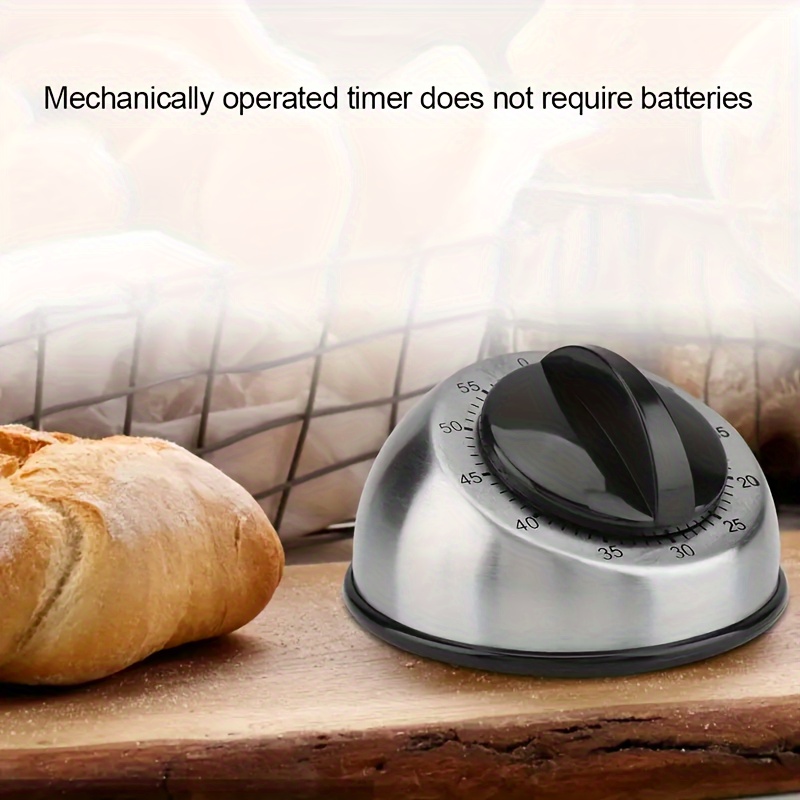 Stainless Steel Visual Timer Mechanical Kitchen Timer 60-Minutes