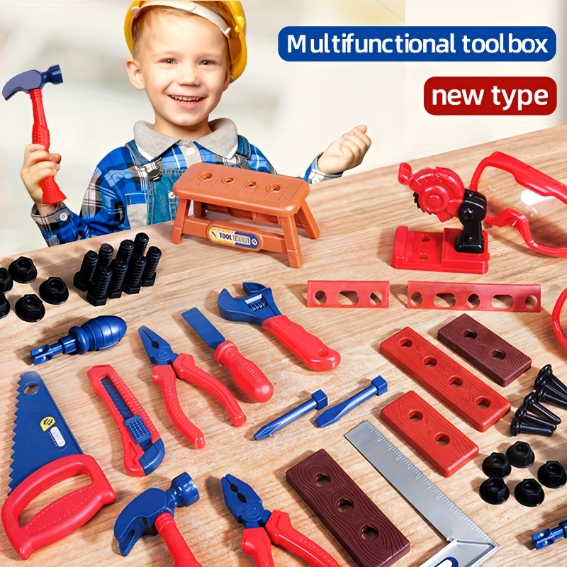 Outils de jouets en bois Chaise pour enfants - Vis Noix Bolts Set