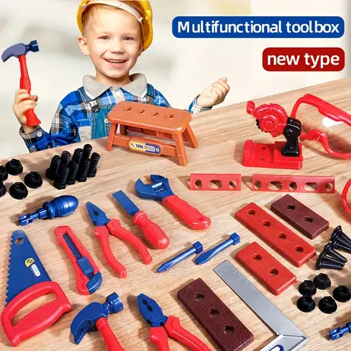 Real kit d'outils pour Enfants, 22 pièces menuiserie pour Enfants