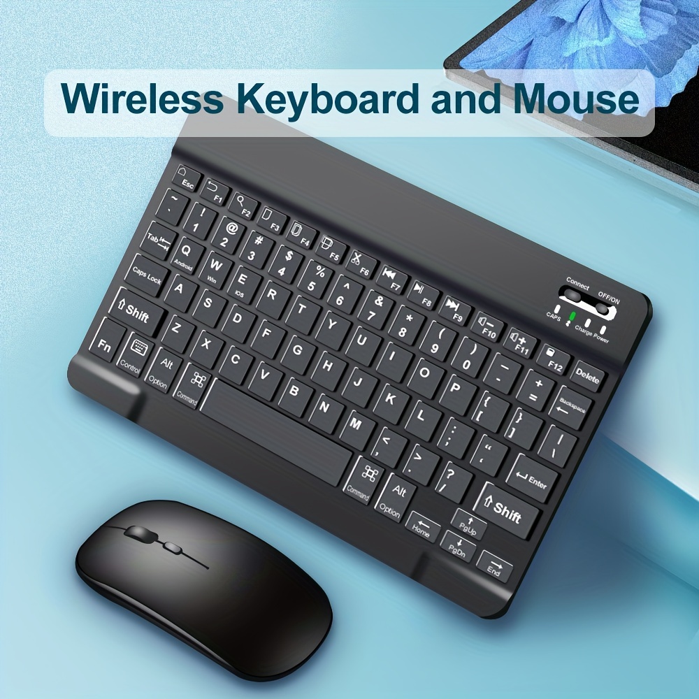 Ensemble de souris clavier Bluetooth sans fil pour tablette iPad
